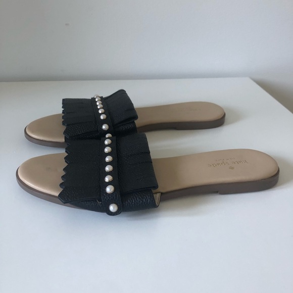 🌟HOST PICK🌟Kate Spade Stasie Black Slides - Picture 5 of 9